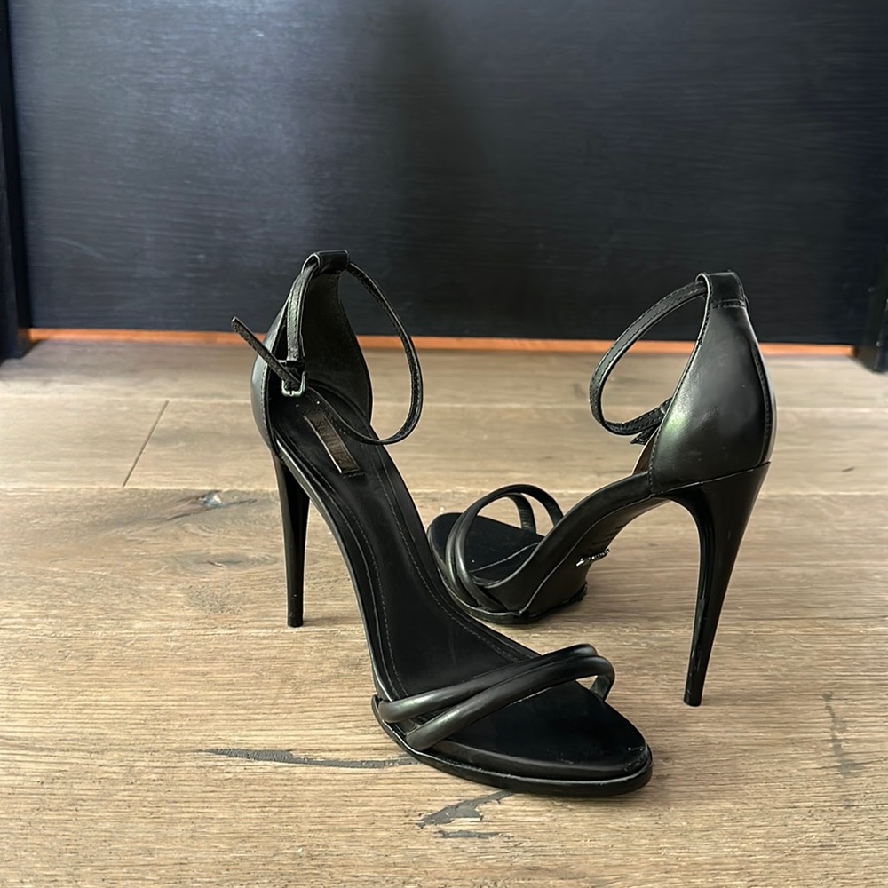 Black Strappy Schutz Heels